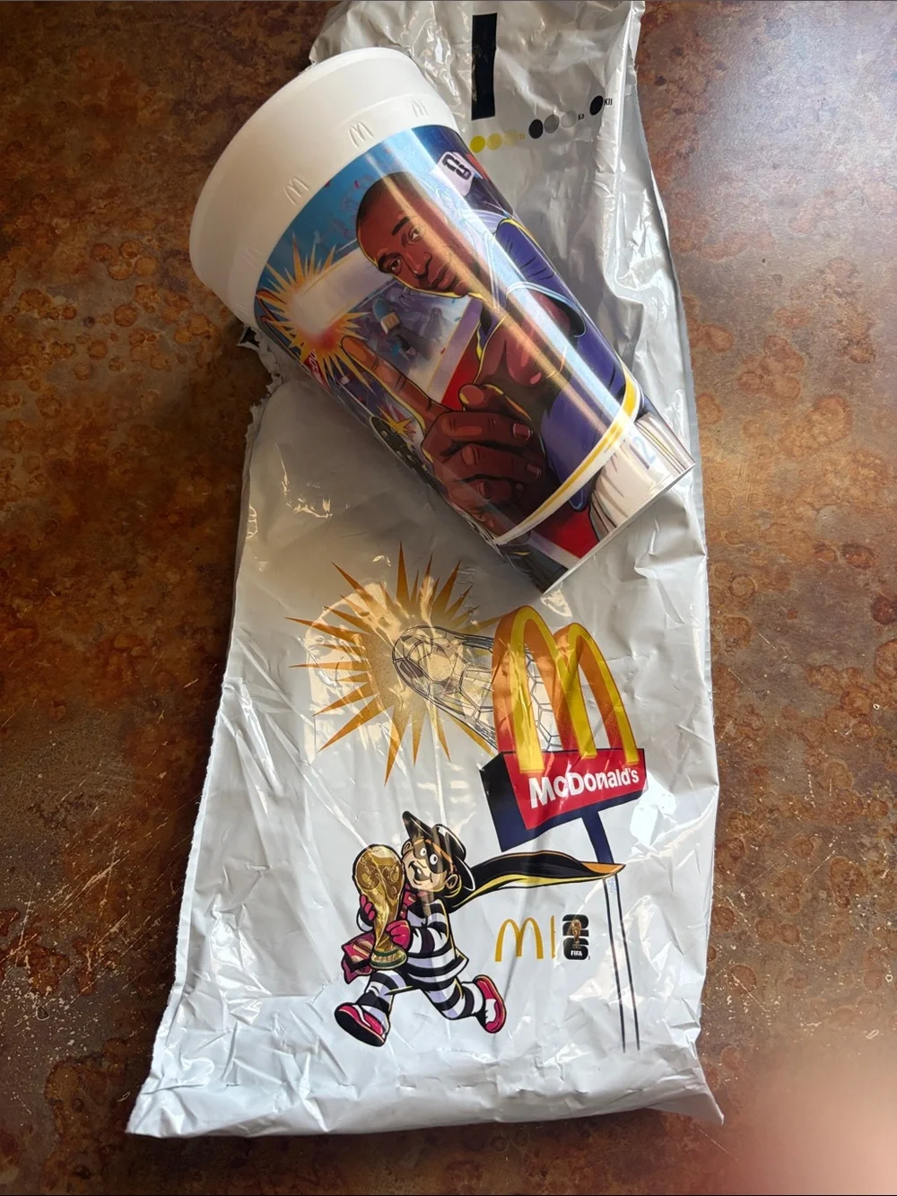 McDonald’s cup featuring French Soccer Legend Thierry Henry